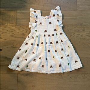 Pink Chicken Girls Elsie Dress - Rodeo Embroidery